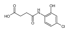 N-(4-chloro-2-hydroxyphenyl)succinamic acid结构式