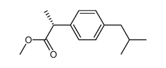 (R)-2-(6-4-isobutyl-phenyl)-propionic acid methyl ester结构式