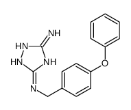 3-N-[(4-phenoxyphenyl)methyl]-1H-1,2,4-triazole-3,5-diamine结构式