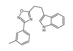 5-[2-(1H-indol-3-yl)ethyl]-3-(3-methylphenyl)-1,2,4-oxadiazole Structure