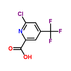 6-氯-4-(三氟甲基)吡啶-2-羧酸结构式