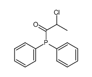 (2-chloropropionyl)diphenylphosphane Structure