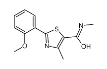 2-(2-methoxyphenyl)-N,4-dimethyl-1,3-thiazole-5-carboxamide Structure