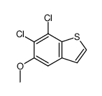 6,7-dichloro-5-methoxybenzo[b]thiophene结构式