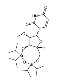 3',5'-O-(1,1,3,3-tetraisopropyl-1,3-disilyl)-2'-O-methyluridine结构式