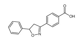 4-(5-phenyl-4,5-dihydro-1,2-oxazol-3-yl)benzoic acid Structure