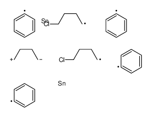 4-chlorobutyl-[4-[4-chlorobutyl(diphenyl)stannyl]butyl]-diphenylstannane结构式