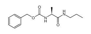 Carbamic acid, [1-methyl-2-oxo-2-(propylamino)ethyl]-, phenylmethyl ester, (S)结构式