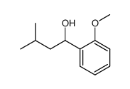 1-(2-methoxy-phenyl)-3-methyl-butan-1-ol结构式