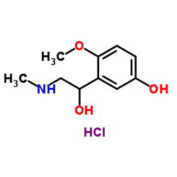 3-[1-Hydroxy-2-(methylamino)ethyl]-4-methoxyphenol hydrochloride (1:1) Structure