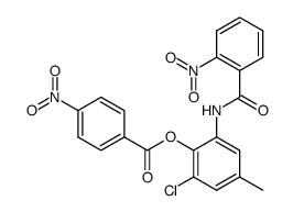 3-chloro-5-(2-nitro-benzoylamino)-4-(4-nitro-benzoyloxy)-toluene结构式