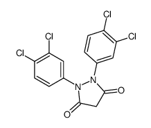 1,2-bis(3,4-dichlorophenyl)pyrazolidine-3,5-dione结构式