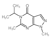 3,9-dimethyl-4-propan-2-yl-2,4,8,9-tetrazabicyclo[4.3.0]nona-2,7,10-trien-5-one结构式