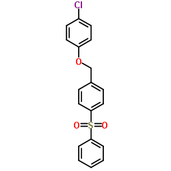 1-Chloro-4-{[4-(phenylsulfonyl)benzyl]oxy}benzene Structure