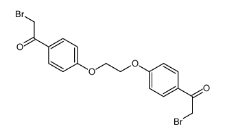 2-bromo-1-[4-[2-[4-(2-bromoacetyl)phenoxy]ethoxy]phenyl]ethanone结构式