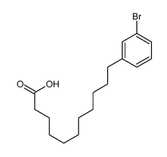 11-(3-bromophenyl)undecanoic acid结构式