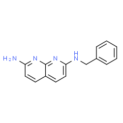 1,8-Naphthyridine-2,7-diamine,N-(phenylmethyl)- (9CI) Structure