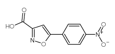 3-(4-硝基苯基)异噁唑-5-羧酸结构式