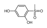 4-methylsulfonylbenzene-1,3-diol结构式