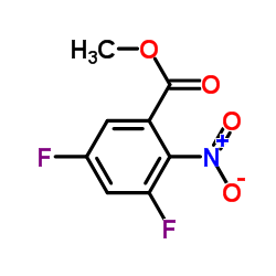 Methyl 3,5-difluoro-2-nitrobenzoate Structure