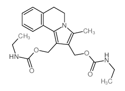 Carbamic acid, ethyl-,(5,6-dihydro-3-methylpyrrolo[2,1-a]isoquinoline-1,2-diyl)bis(methylene) ester(9CI)结构式