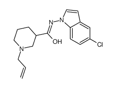 N-(5-chloroindol-1-yl)-1-prop-2-enylpiperidine-3-carboxamide结构式