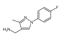 1H-Pyrazole-4-methanamine, 1-(4-fluorophenyl)-3-methyl结构式