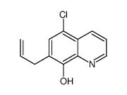 7-烯丙基-5-氯喹啉-8-醇结构式