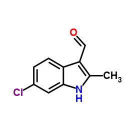 6-Chloro-2-methyl-1H-indole-3-carbaldehyde Structure