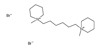 1-methyl-1-[6-(1-methylpiperidin-1-ium-1-yl)hexyl]piperidin-1-ium,dibromide结构式