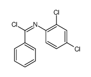 N-(2,4-dichlorophenyl)benzenecarboximidoyl chloride Structure