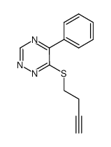 6-(3-butynylthio)-5-phenyl-1,2,4-triazine Structure