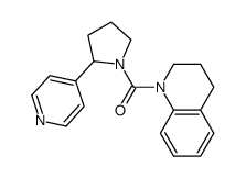 (3,4-Dihydro-2H-quinolin-1-yl)(2-(pyridin-4-yl)pyrrolidin-1-yl)methanone结构式