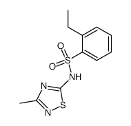 2-Ethyl-N-(3-methyl-[1,2,4]thiadiazol-5-yl)-benzenesulfonamide结构式