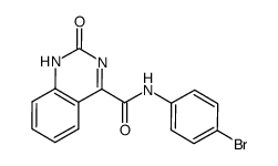 1,2-dihydro-2-oxoquinazoline-4-carboxy-(4-bromophenyl)amide Structure