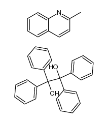 1,1,2,2-tetraphenylethane-1,2-diol compound with 2-methylquinoline (1:1) Structure