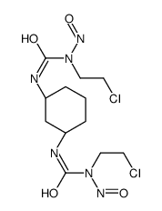 1-(2-chloroethyl)-3-[(1R,3R)-3-[[2-chloroethyl(nitroso)carbamoyl]amino]cyclohexyl]-1-nitrosourea结构式