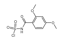 (2,4-dimethoxy-benzoyl)-sulfamoyl chloride Structure