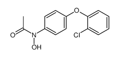 N-[4-(2-chlorophenoxy)phenyl]-N-hydroxyacetamide结构式