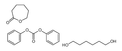 diphenyl carbonate,hexane-1,6-diol,oxepan-2-one Structure