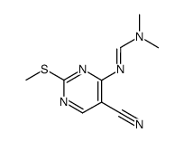 5-cyano-4-(N,N-dimethylaminomethyleneamino)-2-methylthiopyrimidine Structure