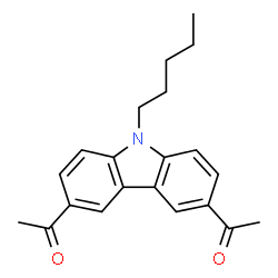 3,6-Diacetyl-9-pentyl-9H-carbazole结构式