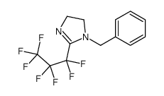 1-苄基-2-(全氟丙基)-4,5-二氢-1H-咪唑结构式