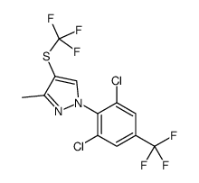 1-[2,6-Dichloro-4-(trifluoromethyl)phenyl]-3-methyl-4-(trifluoromethylthio)-1H-pyrazole structure