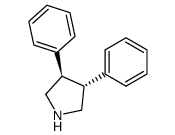 trans-(3R,4R)-diphenylpyrrolidine Structure