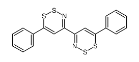 6-phenyl-4-(6-phenyldithiazin-4-yl)dithiazine结构式