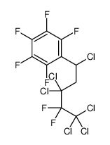 1,2,3,4,5-pentafluoro-6-(1,3,3,5,5,5-hexachloro-4,4-difluoropentyl)benzene Structure