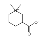 1,1-Dimethylpiperidinium-3-carboxylate结构式
