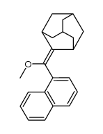 2-(methoxy(naphthalen-1-yl)methylene)adamantane Structure