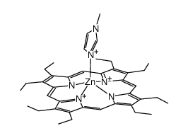 (1-methylimidazole)-2,3,7,8,12,13,17,18-octaethylporphinato zinc(II) Structure